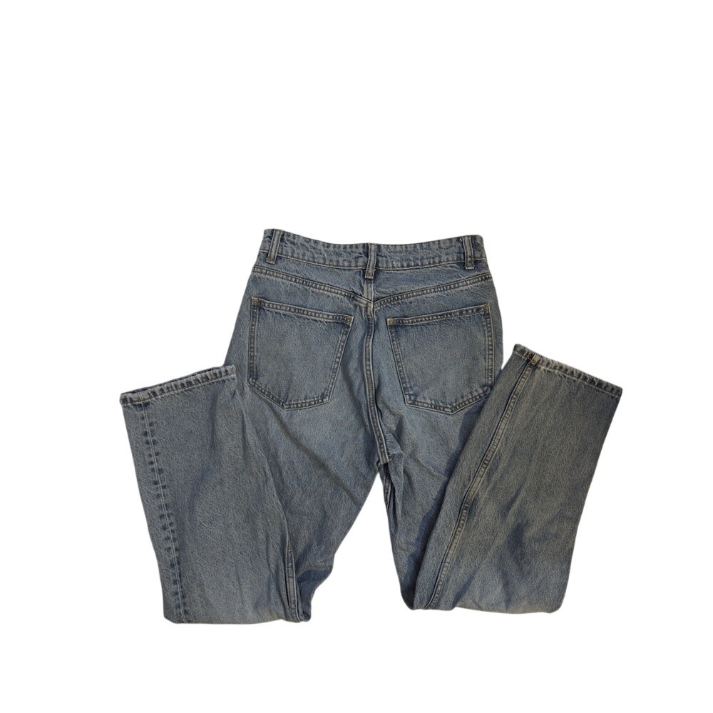 Zara Women's‎ Straight Leg Denim Jeans High Rise Medium Wash Size 6